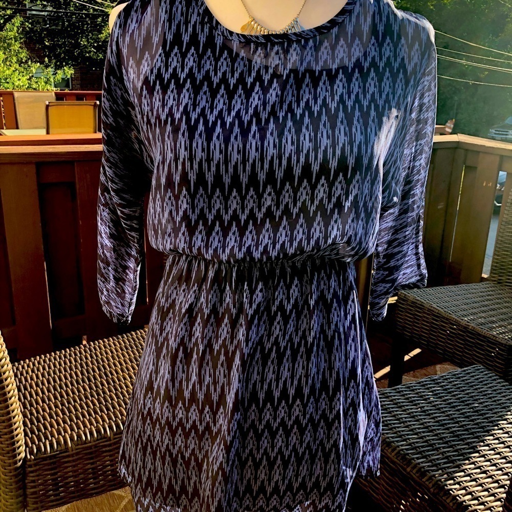 Aqua mini dress - Picture 2 of 6